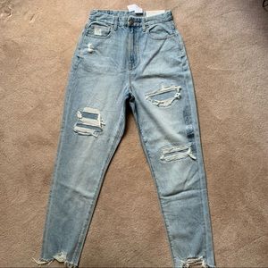 american eagle curvy mom jeans size 2